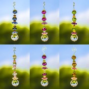 Zaer Ltd. International 8" Long Acrylic Crystal Ball Hanging Decorative Ornaments in 6 Assorted Colors ZR031913-2