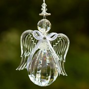 Zaer Ltd. International Hanging Clear Acrylic Angel Ornaments in 6 Assorted Styles ZR503715 View 2