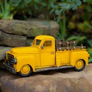 Zaer Ltd International Set of 6 Assorted Color Small Vintage Iron Trucks VA170002-SET View 2