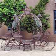 Zaer Ltd International Pre-Order: Large Round Cinderella Carriage in Antique Bronze "The Luciana" ZR109201-BZ View 2