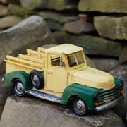 Zaer Ltd International Set of 6 Assorted Color Small Vintage Iron Trucks VA170002-SET View 3