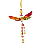 Zaer Ltd. International Pre-Order:Five Tone Assorted Hanging Acrylic Butterfly Ornaments w/Beaded Tassel ZR520716-SET View 4