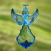 Zaer Ltd. International Large Hanging Blue Acrylic Angel Ornaments in 3 Assorted Styles ZR507515 View 4
