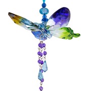 Zaer Ltd. International Pre-Order:Five Tone Assorted Hanging Acrylic Butterfly Ornaments w/Beaded Tassel ZR520716-SET View 5