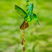Zaer Ltd International Hanging Acrylic Hummingbird with Sunflowers in 6 Assorted Colors ZR513313 View 5