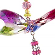 Zaer Ltd. International Pre-Order:Five Tone Assorted Hanging Acrylic Butterfly Ornaments w/Beaded Tassel ZR520716-SET View 6