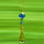 Zaer Ltd. International 7" Long Acrylic Teardrop Ornament in 6 Assorted Colors ZR031913-5 View 7