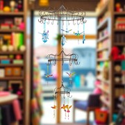 Zaer Ltd. International Elegant Hanging Chandelier Display Decoration in Antique Bronze "London 1820" ZR191023-BZ