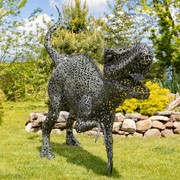 Zaer Ltd International 7.3ft Tall Giant Metal Tyrannosaurus Rex Garden Statue "Chompers" ZR220916