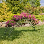 Zaer Ltd. International Pre-Order: 6.6ft. Long Bridge-Like Iron Plant Stand in Antique Green "Stockholm" ZR230421-GR