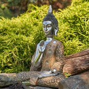 Zaer Ltd International 16" Tall Polyresin Preaching Tibetan Buddha in the Vitarka Mudra ZR920801