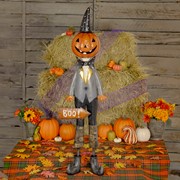 Zaer Ltd International Pre-Order: 56.5" Tall Jack-O-Lantern Gentleman "Jack Arachnid" ZR196174