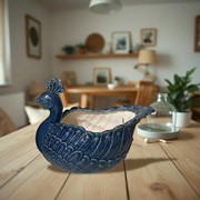 Zaer Ltd International Pre-Order: Hand Painted Ceramic Peacock Planter "Koni" ZR089660