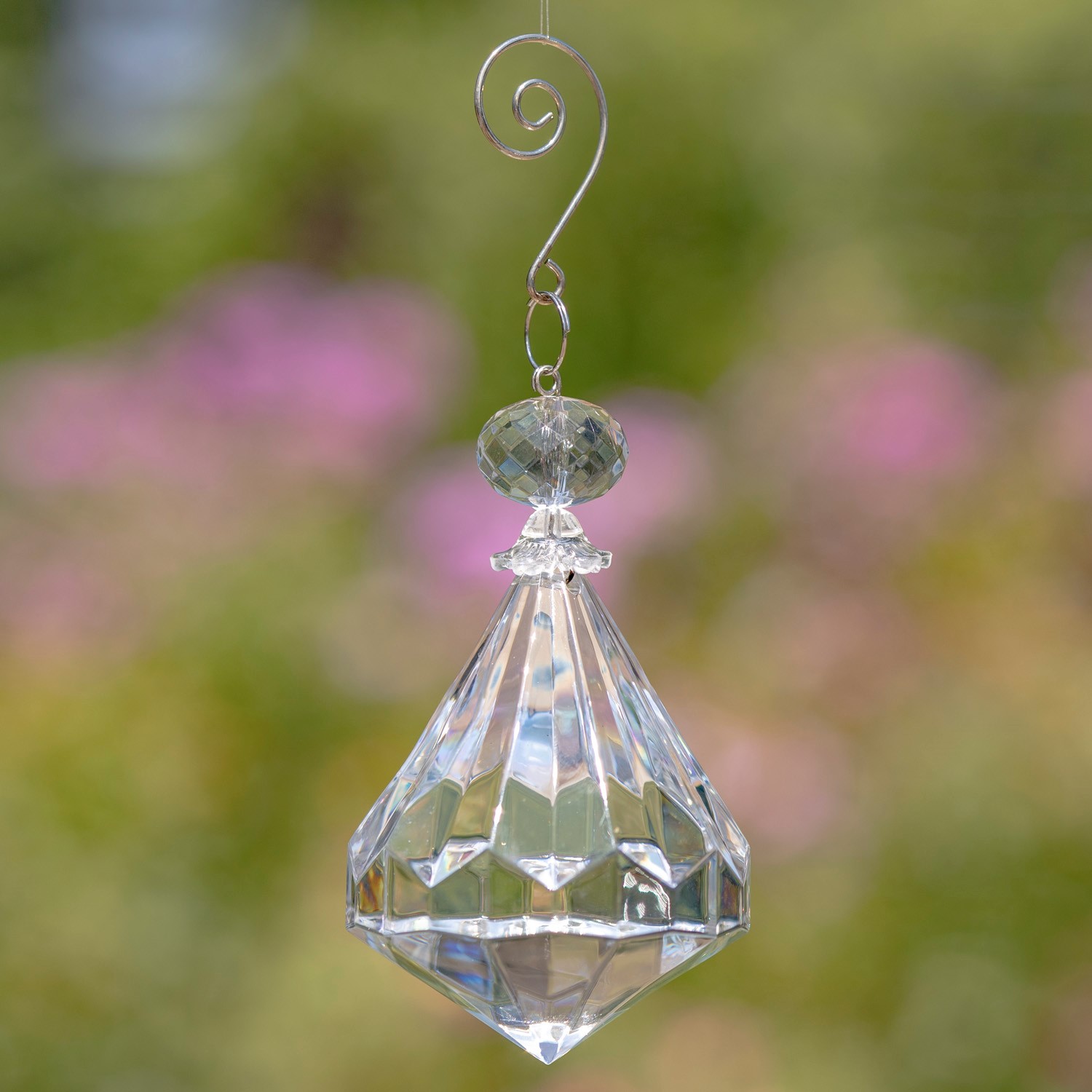 Zaer Ltd. International 5.5" Long Diamond Shaped Hanging Acrylic Decor ZR600916-1