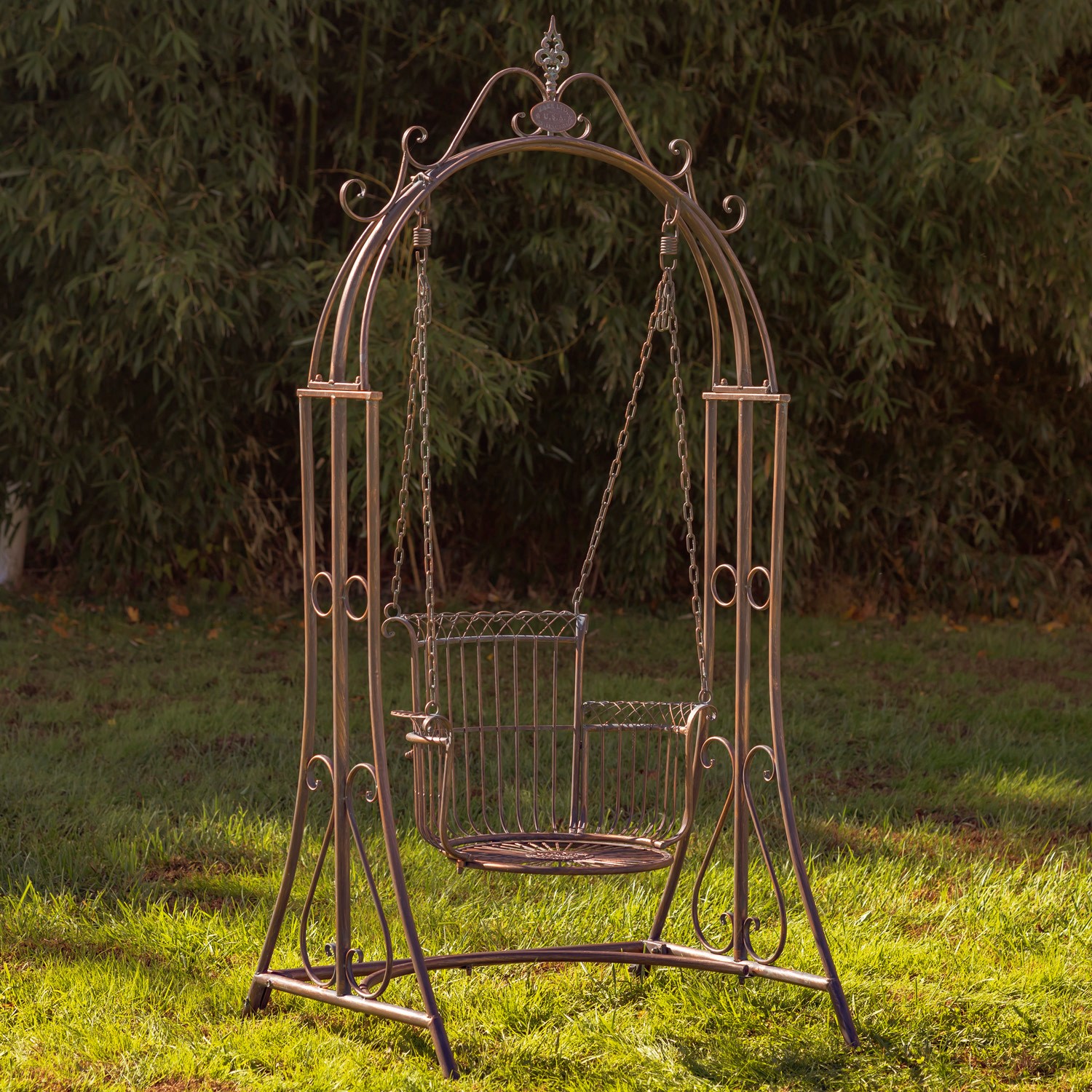 "Oasis" Iron Garden Swing Chair