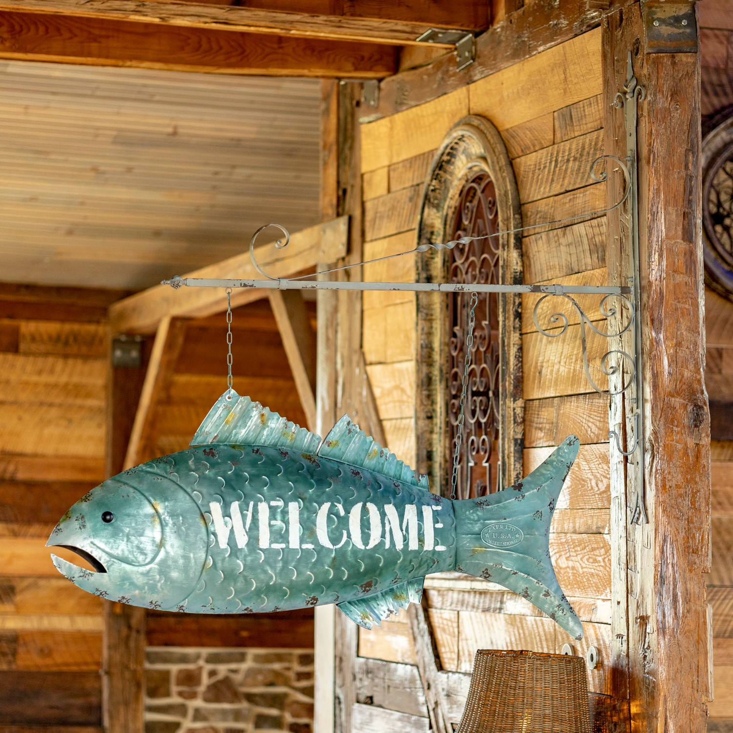 Large Hanging Fish Welcome Wall Décor