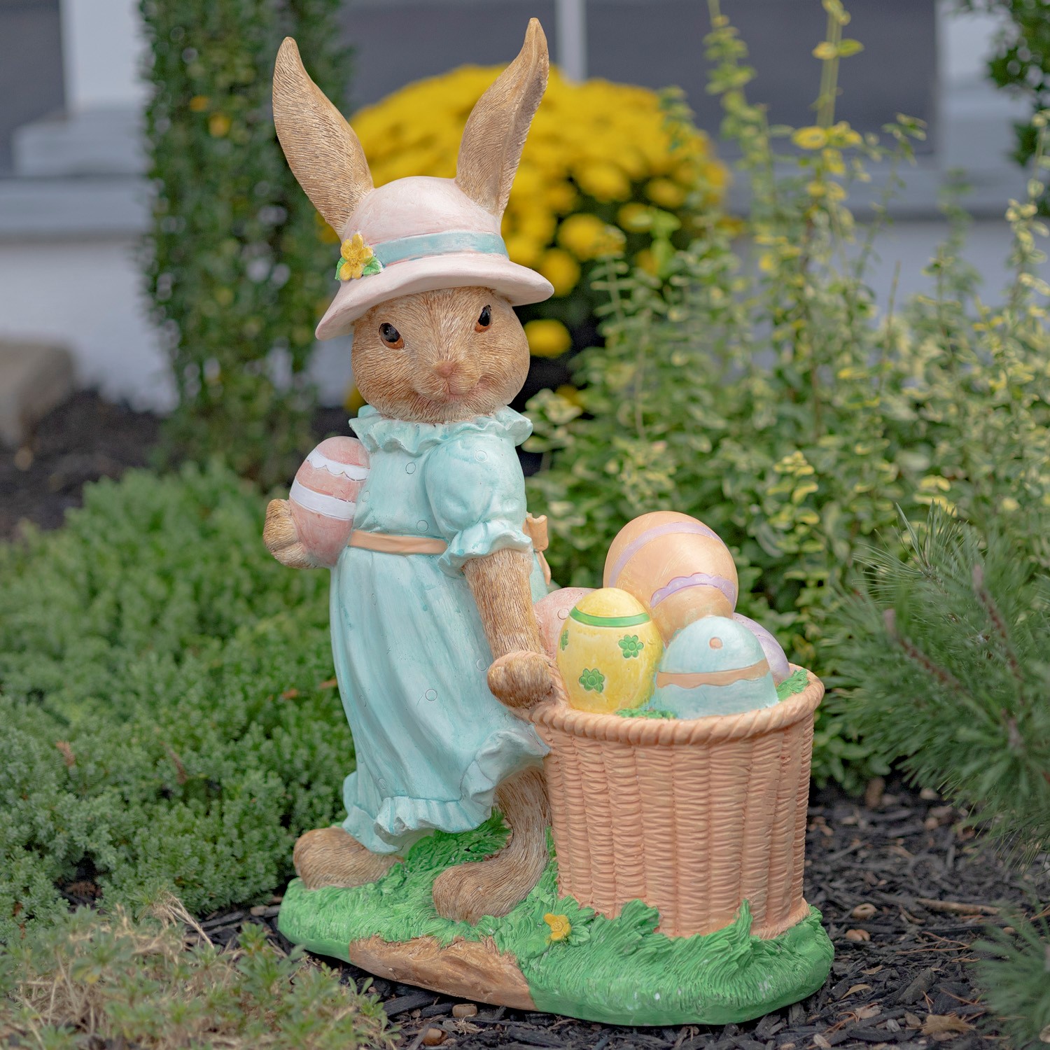 Garden Ornaments, Large Rabbit Statues for Garden, Bunny Flowerpot, Vi –