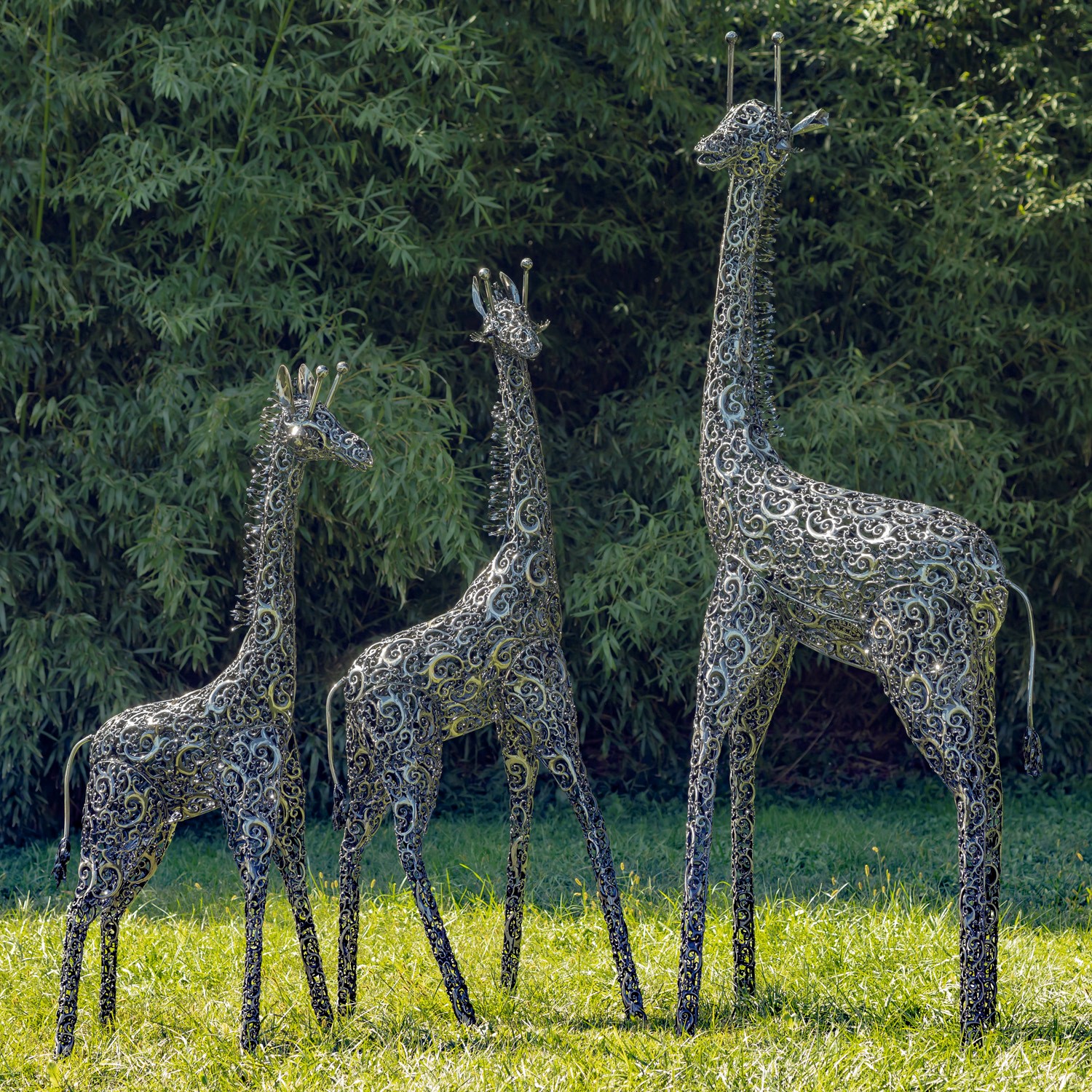 Metal Giraffe Garden Statue | Fasci Garden