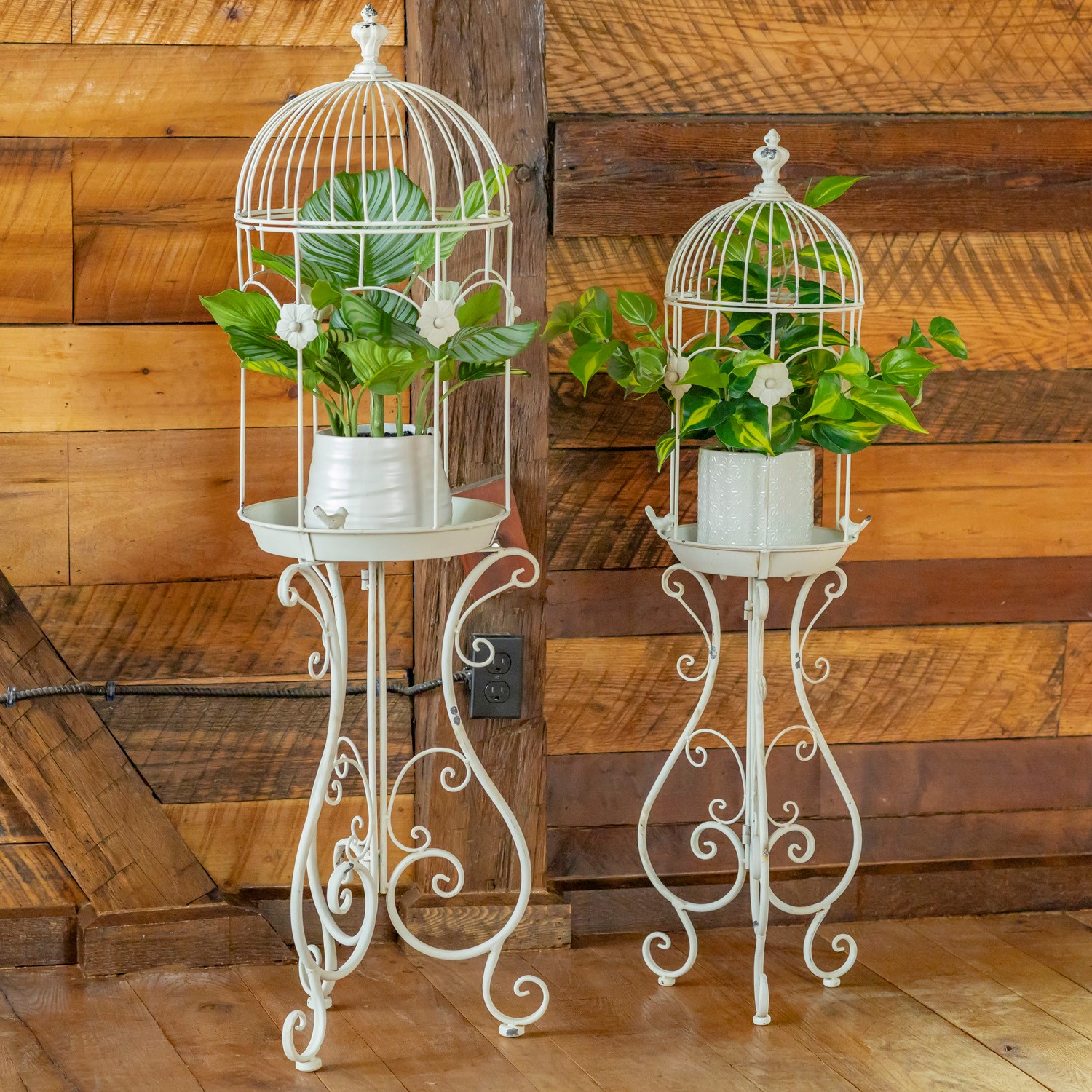 Hanging Birdcage Planter Set