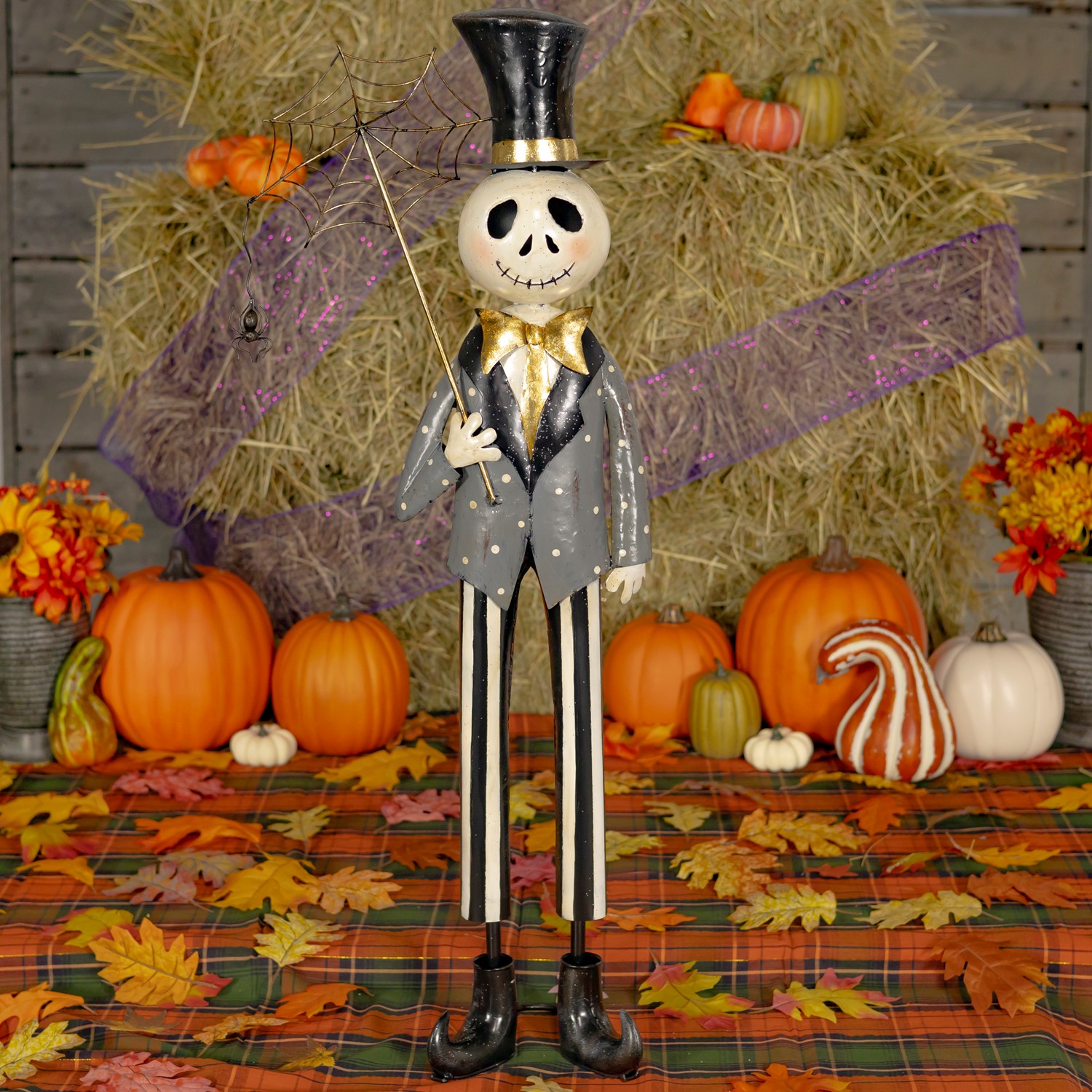 Zaer Ltd International Pre-Order: 32.25" Tall Old School Dapper Skeleton Boy "Bones Junior" ZR196175