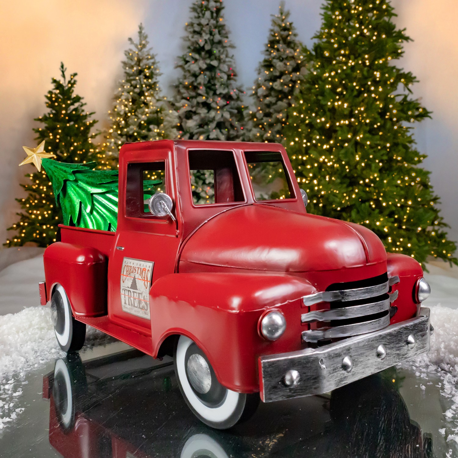 Zaer Ltd International Small Multi-Seasonal Iron Pickup Truck in Antique Red ZR160818-AR