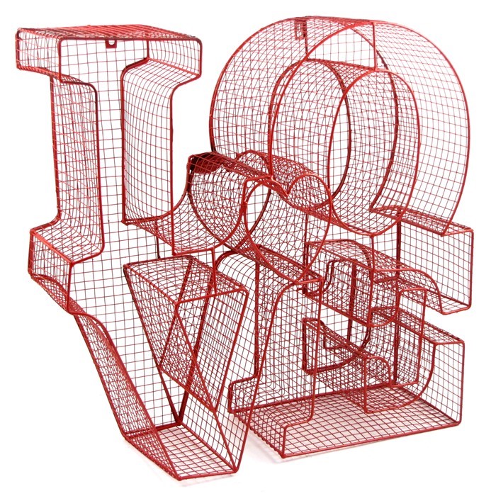 Zaer Ltd. International 22.5" Tall Three-Dimensional Metal Philly "LOVE" Wall Decoration & Sign ZR141593