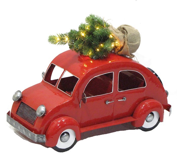 Zaer Ltd International 1970's Inspired Christmas Tree Car ZR801356