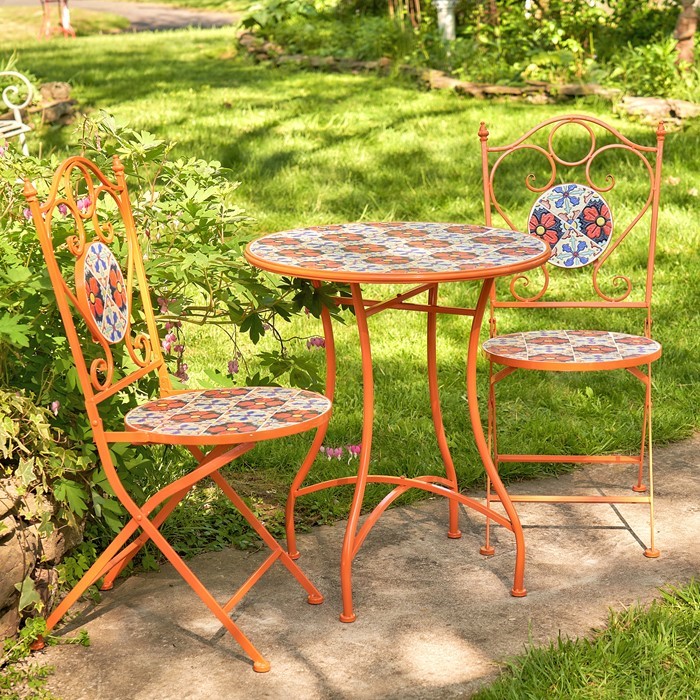 Zaer Ltd International "Saint Petersburg" Mosaic Bistro Set ZR850248-9-SET