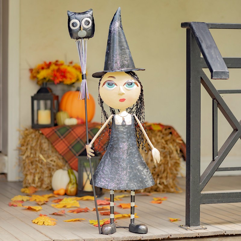 Zaer Ltd International Pre-Order: 39" Tall Big Eyed Halloween Witch Girl "Stephy" ZR194254