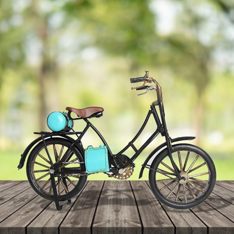 Zaer Ltd. International Decorative Metal Model Bicycle in Baby Blue RD804271