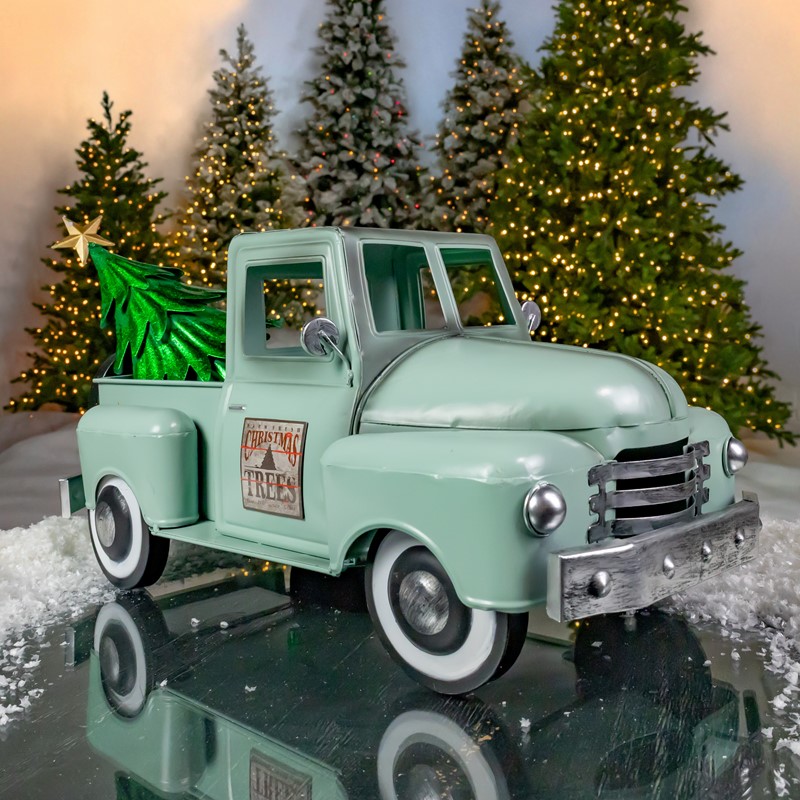 Zaer Ltd International Small Multi-Seasonal Iron Pickup Truck in Soft Green ZR160818-GR