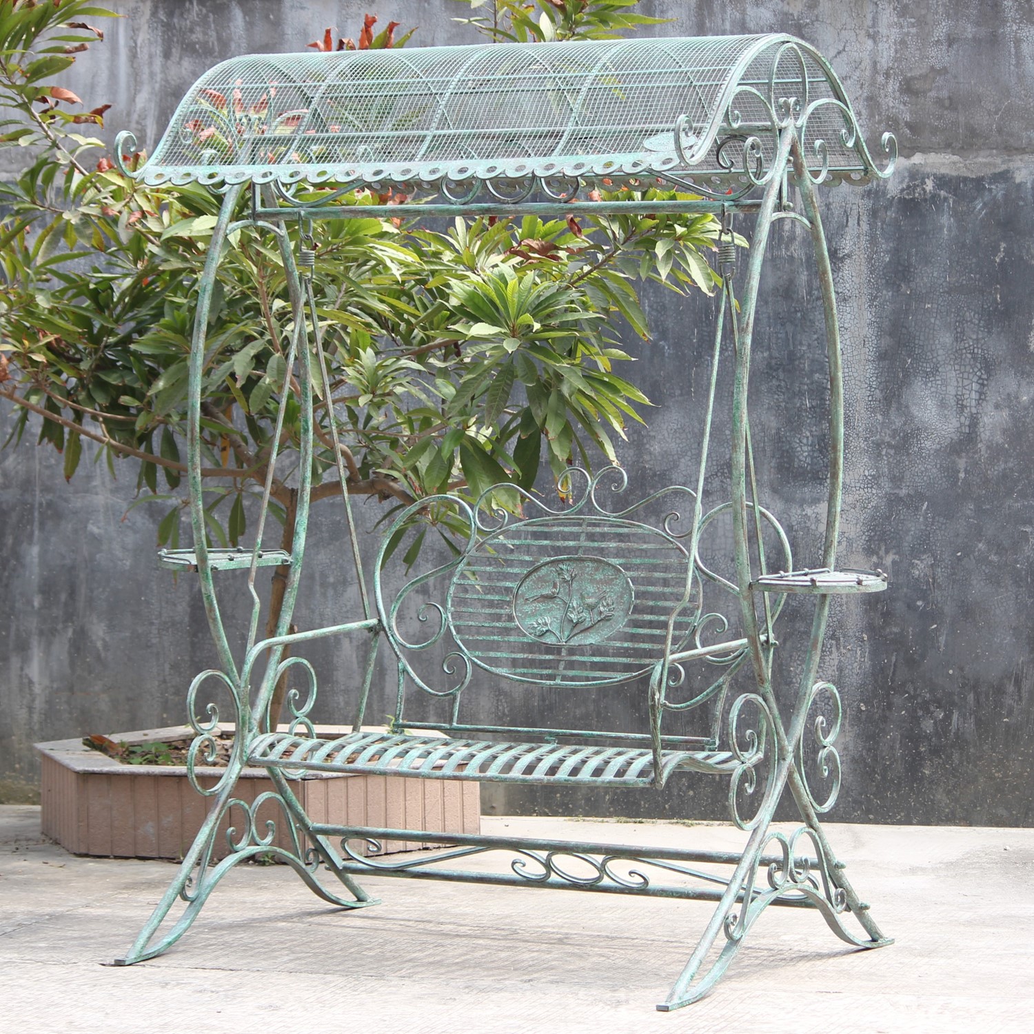 Electroplated Garden Swing Bench