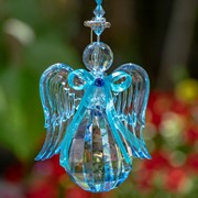 Zaer Ltd International Hanging Blue Acrylic Angel Ornaments in 6 Assorted Styles ZR503515 View 2