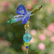 Zaer Ltd. International 22" Tall Five Tone Acrylic Butterfly Pot Stake in 6 Assorted Colors ZR203316 View 2