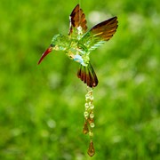 Zaer Ltd. International Hanging Acrylic 3-Piece Hummingbird Chain in 6 Assorted Colors ZR504014-SET View 2