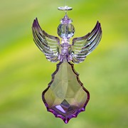Zaer Ltd. International Large Hanging Purple Acrylic Angel Ornaments in 3 Assorted Styles ZR507415 View 2