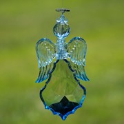 Zaer Ltd. International Large Hanging Blue Acrylic Angel Ornaments in 3 Assorted Styles ZR507515 View 2