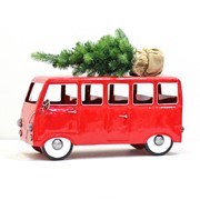 Zaer Ltd International 1970's Inspired Christmas Tree Bus with Glossy Red Finish ZR801355-RD View 2