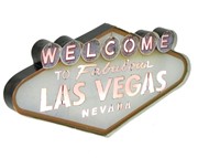 Zaer Ltd. International Welcome to Las Vegas Light Up LED Wall Sign VA610251 View 2