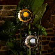 Zaer Ltd International Dual Sun & Moon Solar Spinning LED Garden Stakes in 2 Assorted Colors VA100010 View 2