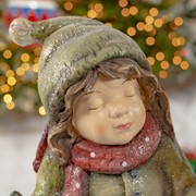 Zaer Ltd International Set of 2 "First Kiss" Standing Christmas Tushkas with Gifts ZR117614-SET View 2