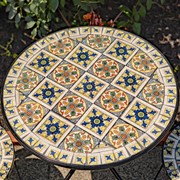 Zaer Ltd International "Boston" Mosaic Bistro Set ZR165125-6-SET View 2