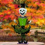 Zaer Ltd International 52.5" Tall Iron Halloween Skeleton Figurine "Becca" ZR150304 View 2