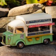 Zaer Ltd International Set of 6 Vintage Style Ice Cream & Coffee Trucks in Assorted Colors and Styles ZR107831-SET View 2
