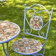 Zaer Ltd International "New Orleans" Mosaic Bistro Set ZR850256-7 View 2