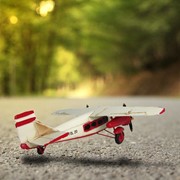 Zaer Ltd. International Metal Model Airplane Decor in Red and Cream RD204155-RD View 2