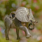 Zaer Ltd. International Galvanized Hanging Animal Birdhouse - Elephant ZR180249-F View 2