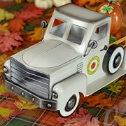 Zaer Ltd. International Small Harvest Pickup Truck with Pumpkins in Antique White ZR160892-AW View 2