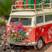 Zaer Ltd. International 1970's Inspired Christmas Bus with Wreath & Gifts ZR191838 View 2