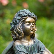 Zaer Ltd International 25.5" Tall Sitting Fairy Magnesium Garden Statue "Lily" ZR338926 View 2